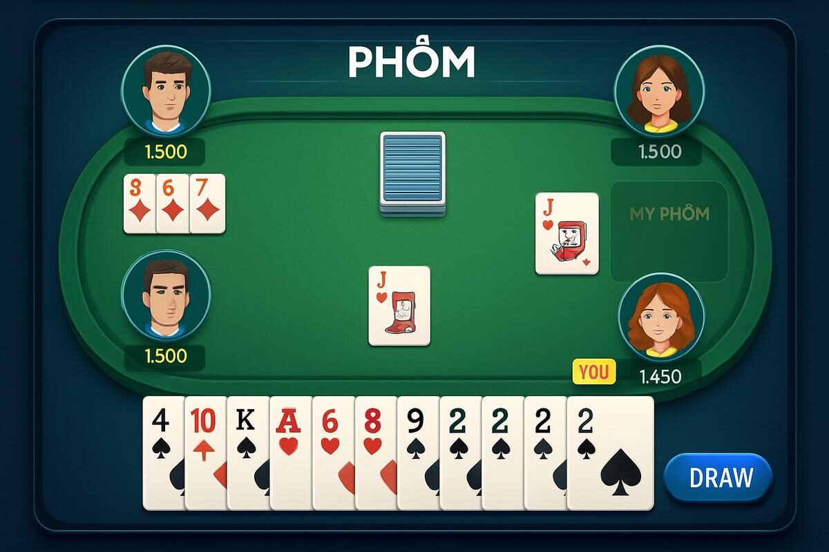 chiến thuật chơi phỏm online cách đánh phỏm thông minh phỏm online