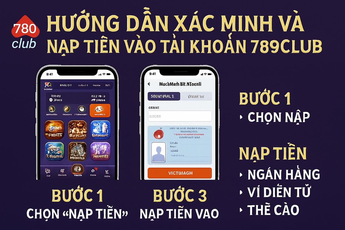 quy trình xác minh tài khoản và nạp tiền 789club an toàn