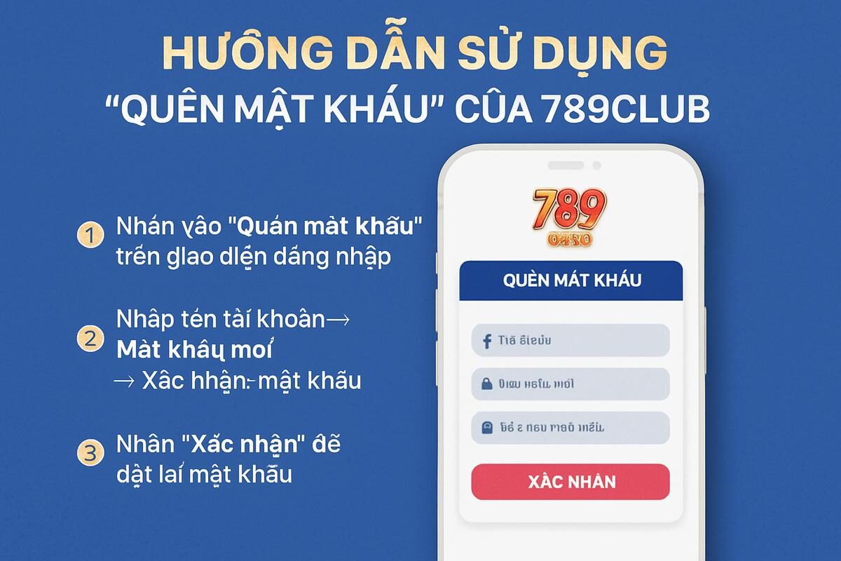 quy trình xác thực email lấy lại mật khẩu 789club
