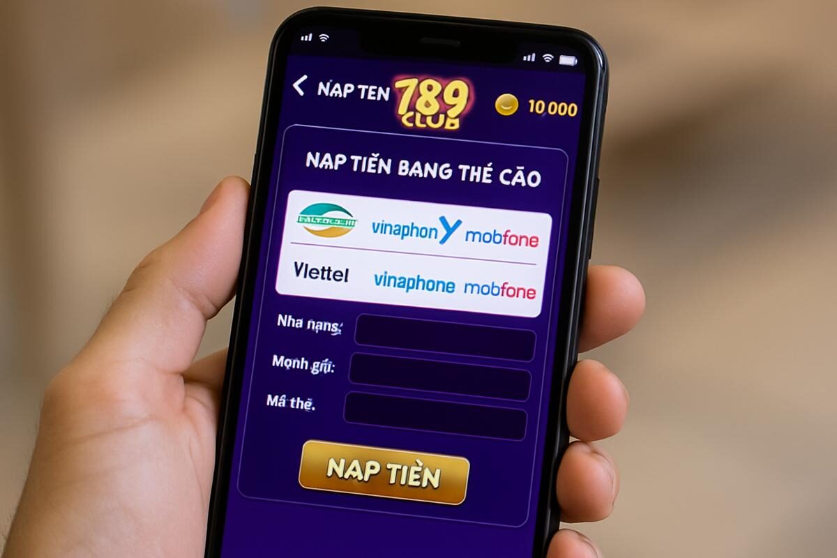 hướng dẫn nạp 789club bằng thẻ cào dễ dàng nhanh chóng